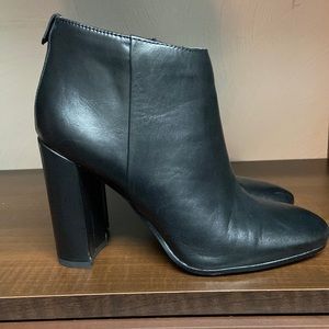 Sam Edelman black heeled booties.